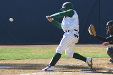 Bryce Ayoso swinging up to bat