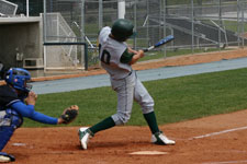 Brian Chatterton bloops a pitch down right field