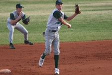 Tyler Cardon infield practice