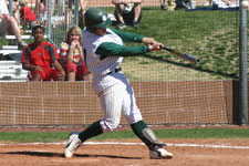 Bryce Ayoso hitting a home run