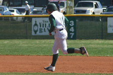 Bryce Ayoso trots around second base