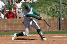 Bryce Ayoso swinging at bat