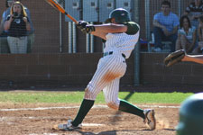 Clint Phillips swinging the bat