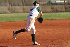 Brian Chatterton throws to first