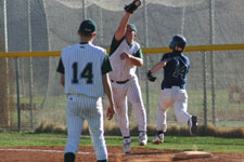 Curtis Porter gets pulled off first base