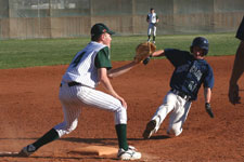 Craig Brimhall covering third base