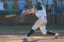 Bryce Ayoso swings at bat