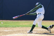 Clint Phillips hits at bat