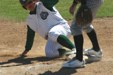 Bryce Ayoso slides safely into third base