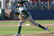 Craig Brimhall throws a pitch