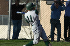 Bryce Ayoso hits while up to bat