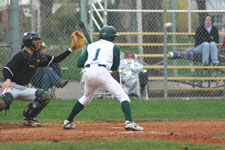 Travis Ayoso watches a ball