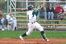 Bryce Ayoso smashes the pitch over the wall bringing scoring two