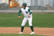 Bryce Ayoso leads off second base