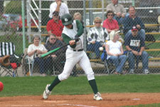 Austin Rowberry hits an RBI single