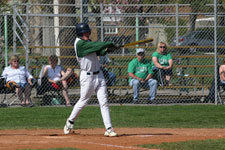 Andrew Law hits and gets two bases on the play