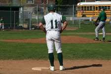 Bryce Ayoso standing on first base