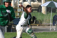 Bryce Ayoso fields the bunt