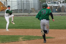 Andrew Law begins the double play