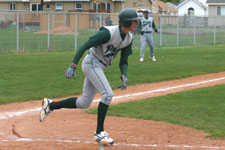 Dustin Migliaccio clears the batters box