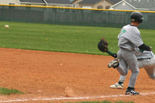 Batter thrown out by Andrew Law