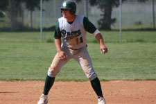 Bryce Ayoso leading off second base