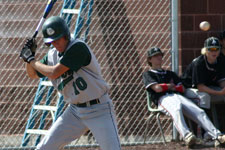 Brian Chatterton gets beaned in the helmet