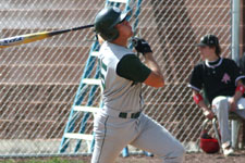 Ben Hatch at bat