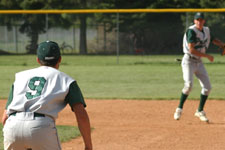 Tyler Cardon turns the double play