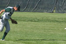 Tyler Cardon not able to get single to right field