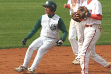 Travis Ayoso rounding second