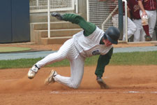 Andrew Law slides home