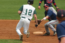 Brock Brimhall attempts to steal second