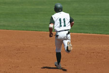 Bryce Ayoso heads to second base on a stand up double