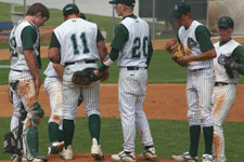 Provo High infield on the mound