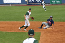 Tyler Cardon turns double play