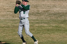 Chad D'Haenens fields the ball