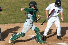 Beasley throws to second