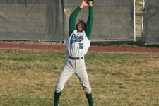 Austin with the outfield catch