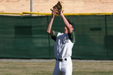 Cam Lunt grabs the fly ball