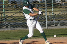 Austin Alder hits a grounder