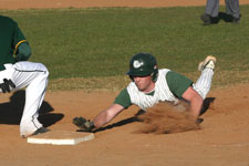 Jason Cherry dives back to first