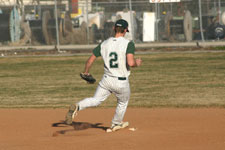 Spencer Hutchings steps on second
