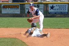 Brock slides into second base