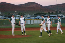 Bulldogs before inning (scenic)