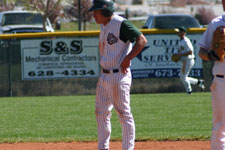 Ayoso stands on second base