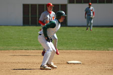 Brock Brimhall off second base