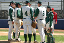 Coach Moore on the mound