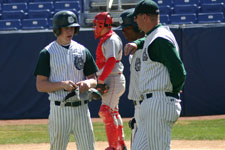 Coach and players talk things over