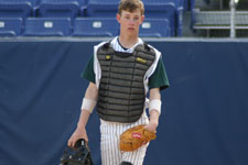 Chatterton warms up pitcher